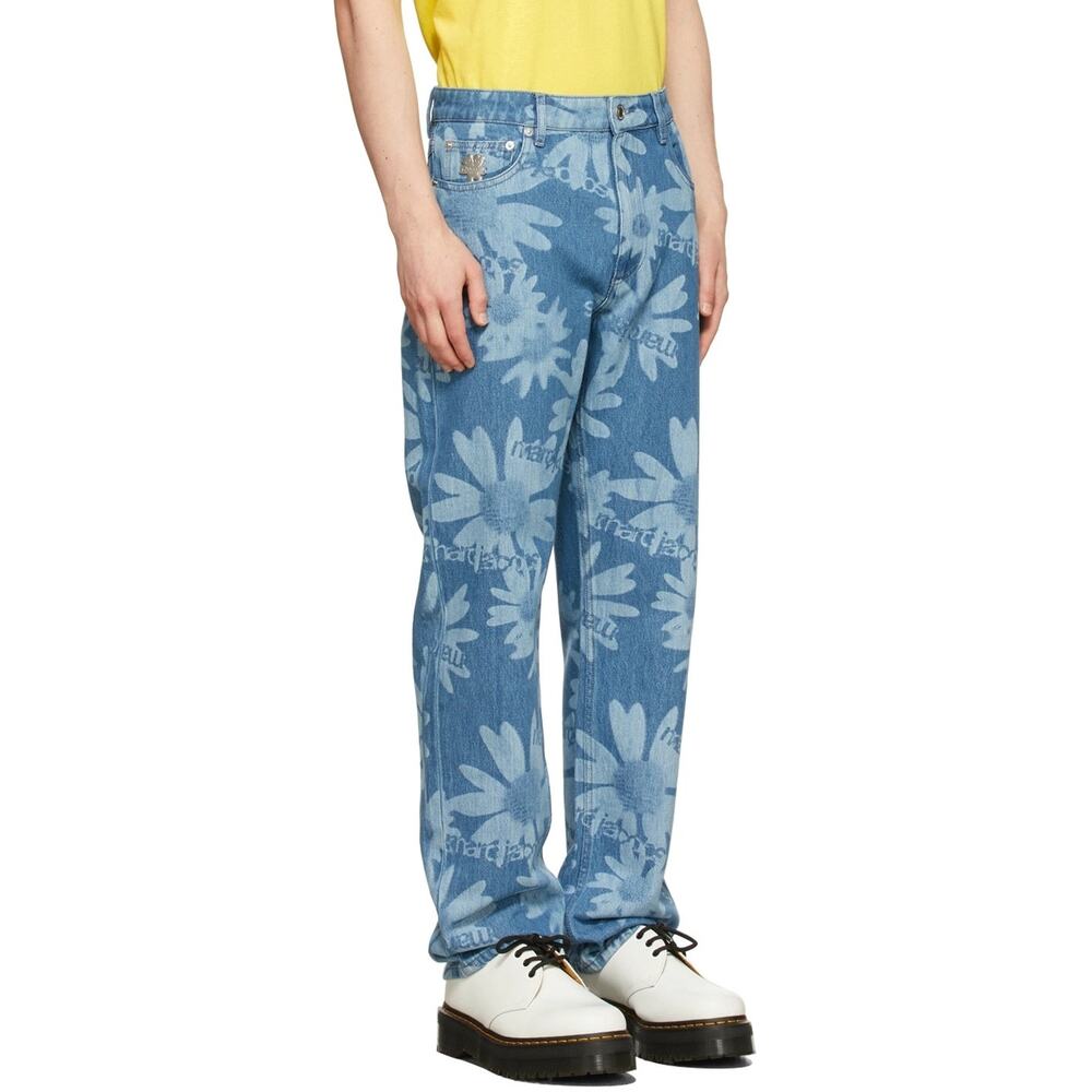 Marc Jacobs Heaven Blue Heaven by Marc Jacobs Laser Floral Jeans NWT DS